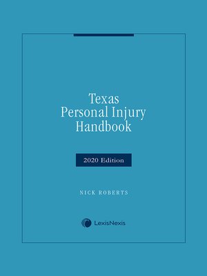cover image of Texas Personal Injury Handbook
